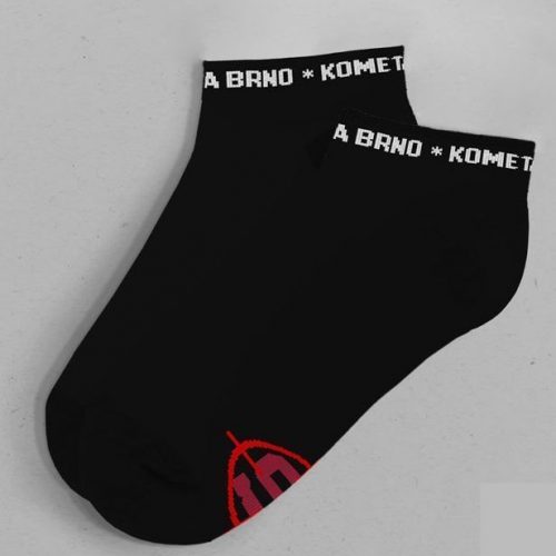 kotníčkové černé ponožky Kometa Brno