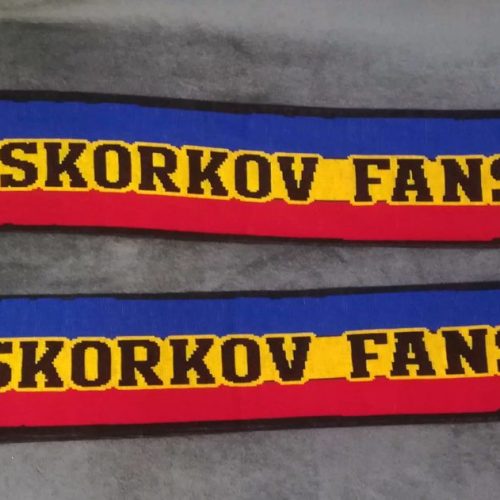 pletená fanouškovská šála skorkov fans